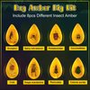Bigger Amber Dig Kit - 8 Different Artificial Insect Resin,Excavate Unique Insect Specimens,Bugs Toys Educational Science Kits Toys for Kids,STEM Projects Gift for Girls & Boys Age 6-8-12-14 Year Old