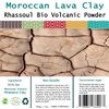 FERIHA Moroccan Rhassoul Bio Clay Powder, Organic Facial Body & Hair Mask. Fight Acne, Cleanse Impurities, & Improve Skin Elasticity.