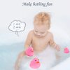 16PCS Pink Rubber Duck Kids Bath Duck Toys for Toddlers Boys Girls,Squeak and Float Rubber Ducks in Bulk Baby Shower Duck Decorations Party Favors (2.2’’)