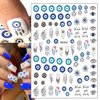 Alien Nail Art Stickers, 3D Planet Astronaut Earth Moon Star UFO Rocket Nail Transfer Decals, Gold Luminous Nail Self-Adhesive Sticker Designs, DIY Resin Nail Decal Manicure Decorations for Women