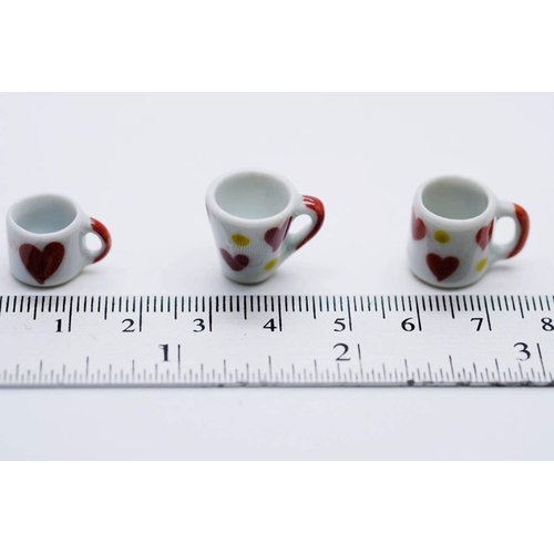 Buy Easy 15 Mix Falling in Love Romantic Gift Coffee Mug Tea Cup Dollhouse Miniatures Food Kitchen Docoration