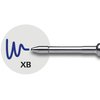 Schneider Slider 755 XB (Extra Broad) Ballpoint Pen Refill, 1.4 mm, ISO Format G2, Blue Ink, Box of 10 Refills (175503)