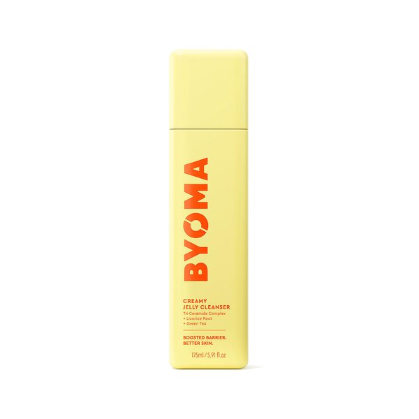 Byoma Creamy Jelly Cleanser - Hydrating Facial Cleanser for Skin Barrier Repair -Tri-Ceramide Face Wash for Sensitive Skin & All Skin Types - Gently Removes Makeup & Excess Oil - 5.91 fl oz