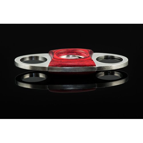 COSACASA Stainless Steel RED Wood Guillotine Cigar Cutter