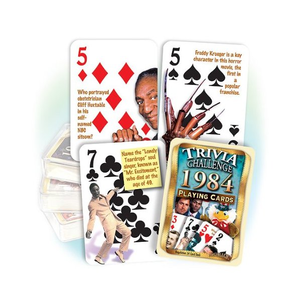Flickback Media, Inc. 1984 Trivia Playing Cards: Birthday Gift