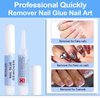 Nail Glue Remover for Press on Nails-11PCS Press on Nail Glue Remover for Fake Nail Tips Acrylic Nail Adhesive Remover Acetone-free Nail Polish Remover, Easy Remove Remover,Not for Remove Nail Polish