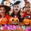 Halloween Party Favors for Kids - 57 PCS Halloween Decorations LED Flash Rings Light Up Necklaces Halloween Toys, Glow in the Dark Halloween Party Supplies, Halloween Gifts/Halloween Treats for Kids
