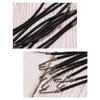 Mini Skater 10Pcs Women Ponytail Hooks Bungee Small Rubber Bands Hair Ties Accessories Elastic Holder Blonde Beige Styling Headbands Tools Claw Thick Hair Clips for Girl (Black)