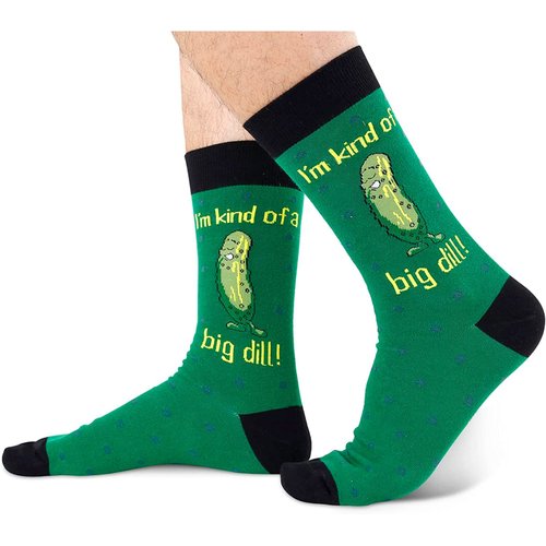 HAPPYPOP 2024 Socks Funny, Pickle Socks Dill Pickle Socks, Pickle Gifts For Pickle Lovers