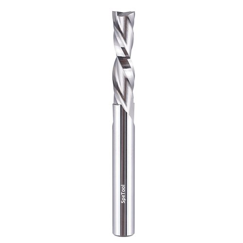 SpeTool Downcut Spiral Router Bits 1/4 inch Shank,1/4 inch Cutting Diameter Solid Carbide CNC Router Bit Woodworking End Mills for Wood Carving Slotting