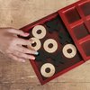 RNK Gaming Wooden Tic Tac Toe Board Game for Kids or Adults Classic Coffee Table Décor