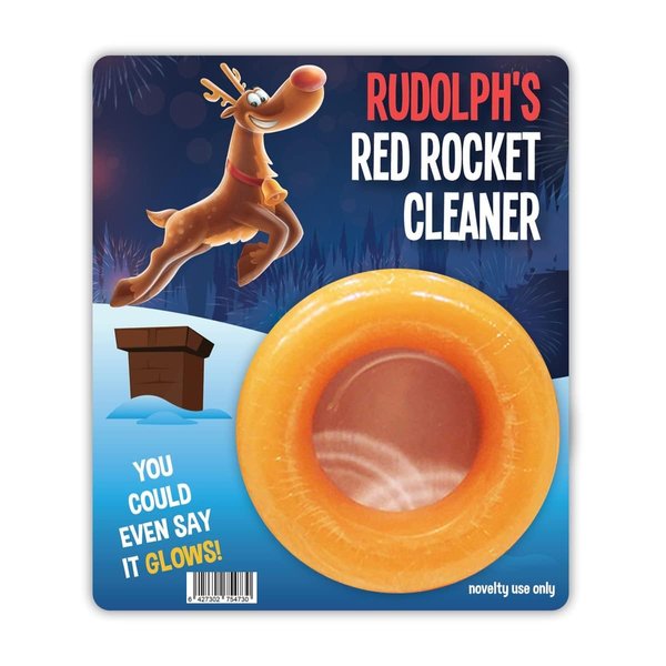 GearsOut Rudolph Rocket Cleaner Soap Gag Gift for Mens Stocking Stuffers Funny Christmas Presents for Guys Husband Boyfriend