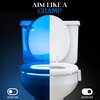 RainBowl Toilet Light with Motion Sensor - Unique Cool Gadget - LED Toilet Bowl Night Light - Funny Birthday Gifts for Men, Mens Gifts for House Warming - Gag Gift for Dad, Boyfriend, Husband, Him
