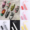 Nail Art Graffiti Pen Set 12Pcs Waterproof Drawing Marker Pen For Nails Neon Enamels Black White Quick Dry Nail Art Painting Pen DIY Abstract Lines Pen for Nail Art Nail Salon Supplies