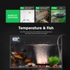 VIVOSUN 1-Pack LCD Digital Aquarium Thermometer Fish Tank Water Terrarium Temperature with Suction Cup for Turtle