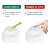 Tekson 6 Pieces Metal Cosmetic Skincare Spatula, Mini Mask facial Reusable Scoop, Makeup Beauty Spoons for Cream, Lotions, Moisturizers (Rose Gold, Gold, Silver)