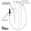 Slippery Pete - Fluid Pump for Wide-Mouth Quart Bottles - 8cc per Pump Stroke and 3rd Hand Adapter, Transfer Gear Oil, Transmission and Differential Fluid (38mm)