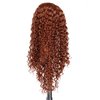 YXCHERISHAIR Curly Wigs for Black Women Ginger Afro Bomb Curly Wig with Bangs Long Curly Wavy Wig Synthetic Fiber Glueless Long Kinky Curly Hair (350, 24inch)