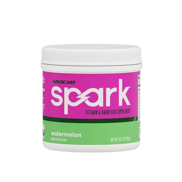 AdvoCare Spark Vitamin & Amino Acid Supplement - Focus & Energy Drink Powder Mix with Vitamin A, B-6, C & E - Also Includes L-Carnitine & L-Tyrosine - Watermelon, 10.5 oz