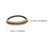 Ruihfas Ponytail Holder Stretchy Elastic Hair Tie Sparkling Crystal Rhinestone Hair Band Headband Hair Accessories for Women, 1Pcs (Gold Tone White)