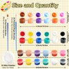 Cptoion 360Pcs Mini Acrylic Paint Set,Acrylic Paint Strips for Kids & Adults,24 Washable Filled Paint Strips in 12 Colors with 48 Brushes and 24 Mixing Palettes,Kids Paint Set for Home Party Favors