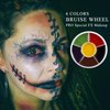 Wismee 6 Color Bruise Wheel for Special Effects,Hunting Camo Face Body Paint Kit, Zombie Theatrical Halloween SFX Paint Bruise Makeup with 10pcs Sponges