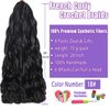 ELAOGI 24Inch French Curly Braiding Hair 8Packs French Curls Bouncy Braiding Hair Synthetic Hair Extensions Pre Streched Wavy Braiding Hair (24 Inch (Pack of 8), 1B#)