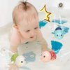 Newmemo 3 Pack Turtle Bath Toys Cute Swimming Turtle Bathtub Toys for Toddlers 1-3 Floating Wind Up Toys Water Pool Toy Wind Up Toy Preschool Toddler Pool Toys for Infants Kids Boy Girls Birthday