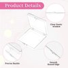 salbsever 4PCS Press on Nail Case Nail Display Storage Box Nail Packaging Boxes with Adhesive Double Sided Tape Acrylic Press On Artificial Nail Organizer Box for Nail Business Nail Art Nail Salon