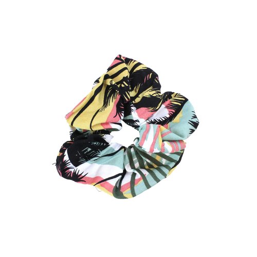 Hawaii Hangover Hair Tie Scrunchies in Sunset Neon Pastel 1 Pack