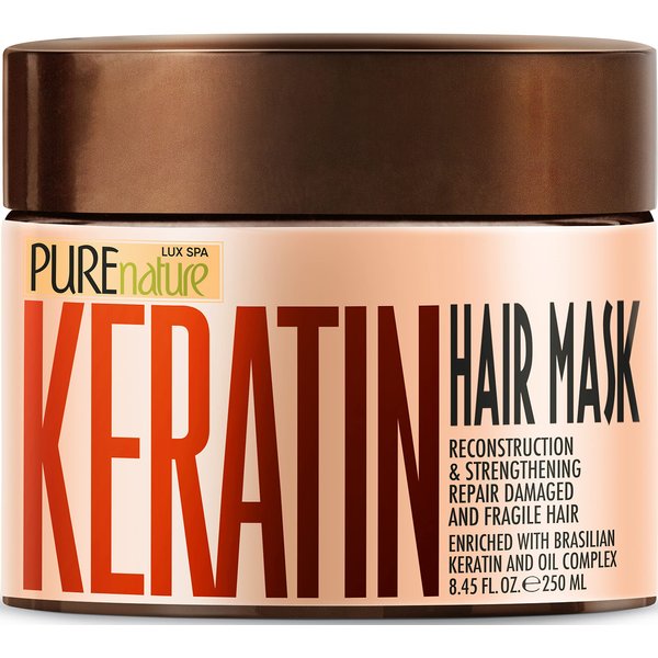 Keratin Hair Mask - Hydrating and Moisturizing Treatment for Dry, Damaged Hair and Split Ends - Deep Conditioner Repair Products for Women - Ideal for Curly and Frizzy Hair – Salon Grade Products
