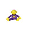 MIGHTY- Safari Junior Purple Monkey - Squeaker-Multiple Layers. Made Durable, Strong & Tough. Interactive Play Dog Toy (Tug, Toss & Fetch). Machine Washable & Floats