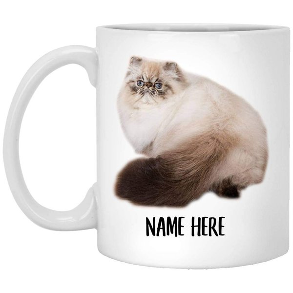 Lovesout Funny Himalayan Cat Cream Brown Personalized Name Christmas 2025 Gifts Coffee Mug White 11 Oz