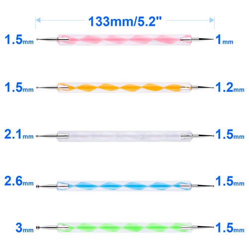 10PCS Dotting Tools Set For Nail Art, Embossing Stylus For Painting