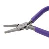 The Beadsmith Flat Nose Pliers – 4.5 inches (114mm) – Purple Vinyl Grip Handle with Double Leaf Springs – Jewelry Making Tool for Creating Bracelets, Earrings and Necklaces