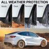 JSCARLIFE Mud Flaps Kit for T-esla Model 3 2017-2023 Premium Front Rear Set, Mud Flaps Splash Guards Mudguards Protective Fender 4pcs, Moulded Full Protection Set Splash Mud Guards