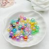 Daiyifiy 2000 Pcs 4mm Acrylic Round Beads AB Colors Craft Beads Round Spacer Beads with Holes for DIY Craft Making Necklace Bracelet Earring Ornament(22- Deep Purple)