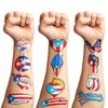 Puerto Rico Temporary Tattoos Puerto Rican Party Decorations Favors Supplies Themed Cute Stickers 10 Sheets 100 PCS Gifts for Baby Girls Boys Class School Carnival