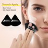 BLAAROOM 6 Pcs Velvet Triangle Powder Puff,Triangular Design Makeup Soft Sponge Puff for Face Exquisite Makeup Eyes Contouring, for Loose Mineral Body Powde Cosmetic Foundation Makeup Tool - Black