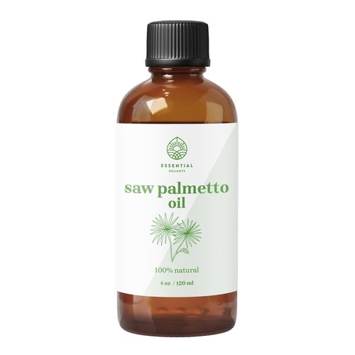 Saw Palmetto Oil - Premium Undiluted Carrier Oil by Essential Delights (4 oz.) | for Skin, Face, Body, Hair Revitalization | Vegan & Cruelty Free