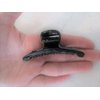 Generic Black filigree or celtic knot design hair claw clip for fine, thin hair (Pattern: Plain), 1 Count (Pack of 1)