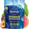 TruWild Natural Hydration Powder with Zero Sugar - Vegan Electrolytes + Amino Acids - Recovery Drink for Everyday Use – Post Workout Muscle Support Supplement w/Magnesium (Passionfruit Guava)