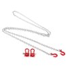 VINGVO Tow Hook, RC Tow Chain Metal 1/10 Scale RC Tow Hook, Tow Hook for RC Cars Daily Use Crawler Car Trailer Chain Assemble