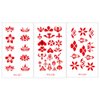 Lurrose Temporary Forehead Tattoo Stickers Chinese Style Decorative Stickers 30 Sheets