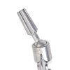 YTBYT Wig Head Stand Silver Metal Adjustable Mannequin Training Head Standard Holding Clamp