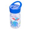 Wildkin Kids Reusable 16 Ounce Water Bottle for Boys and Girls, Features Straw Top and Carrying Handle, Ideal Size for School or Travel, Easy to Clean (Dinosaur Land)