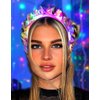 Jeffan 1PCS Light Up Headbands LED Flash Glowing Hair Band Laser Hair Hoop Tiara Luminous Headbands Party Costume Hair Accessories for Women and Girls