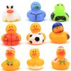 Rubber Duck Toy Assortment - Jeep Ducks for Ducking - Duckies for Kids - 10 Pcs Ducky Playset Bath Toys - Rubber Ducks for Beach Pool - Goody Bag Stuffers Classroom Prizes - Easter Gifts for Kids