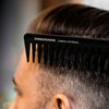 Charlemagne Men's Styling Comb | Shatterproof Premium Carbon Comb for Hair and Beard | 19 cm Coarse Teeth | Antistatic Styling Hair Comb Coarse Hair | Styling for Men and Women