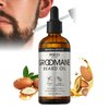 Red by Kiss Groomane Beard Oil, Argan Oil & Sweet Almond Oil, Paraben & Phthalate-Free, Hydrates, Softens Healthy Smooth Beard Hair (3 fl.oz, Sandalwood)